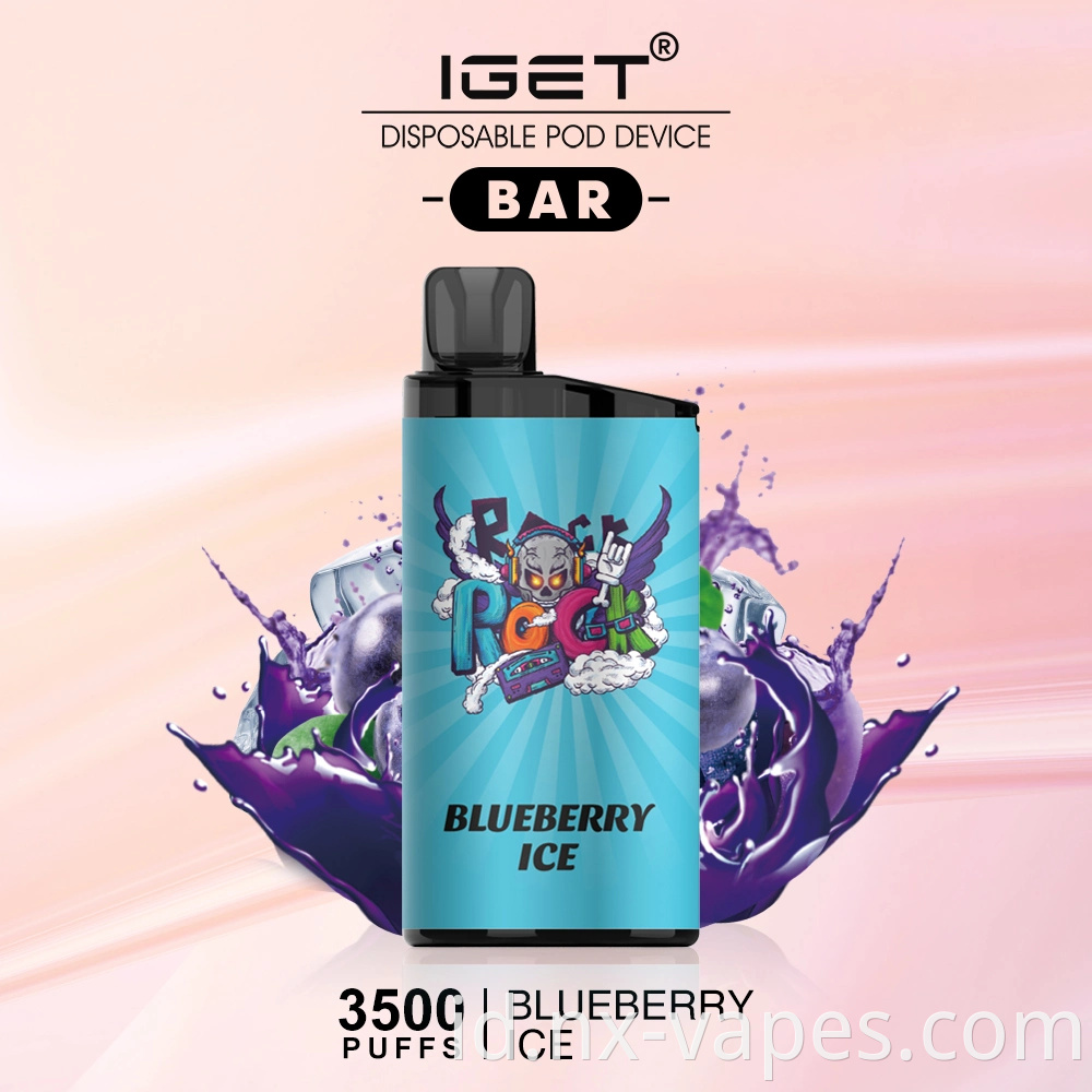 OEM IGET BAR 3500 Puffs Terbaik Produsen Vape Iget
